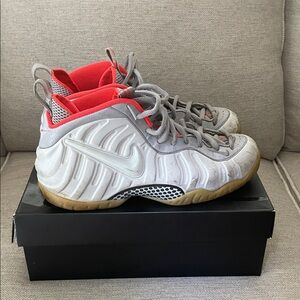 Nike Foamposite Pro - White and Red